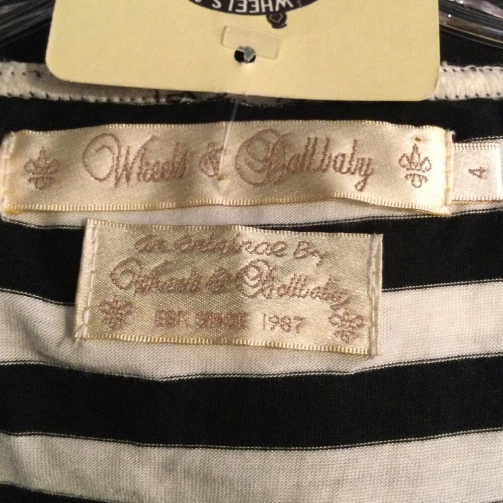 Wheels & Dollbaby Sailor Stripe with St. Moritz dress pointe knit skirt 4 AU XXS - Picture 6 of 7